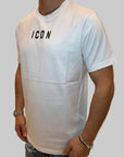 T-shirt Icon logo centrale bianco o nero