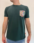T-shirt Sunday People taschino verde o bianco