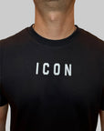 T-shirt Icon logo centrale bianco o nero