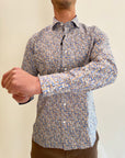 Camicia Camiceria Sartoriale Milano fantasia onde