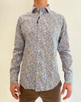 Camicia Camiceria Sartoriale Milano fantasia onde