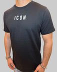 T-shirt Icon logo centrale bianco o nero