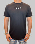T-shirt Icon logo centrale bianco o nero