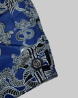 Boxer Mare Philipp Plein blu con stampa nero