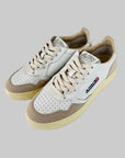 Sneakers Autry White Suede e Argento