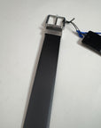 Cintura Emporio Armani reversibile Nero e Blu effetto opaco