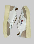 Sneakers Autry White Suede e Argento