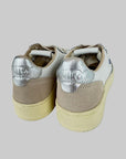 Sneakers Autry White Suede e Argento