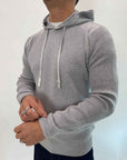 Pullover Seinse cappuccio Blu o Grigio perla