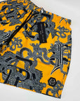 Boxer Mare Philipp Plein giallo con stampa nero