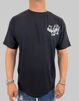 T-shirt Philipp Plein Sport Swim logo tigre sul retro bianco o nero