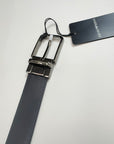 Cintura Emporio Armani reversibile Nero e Blu con cuciture