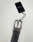 Cintura Emporio Armani reversibile Nero e Blu con cuciture