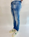Jeans OverD Slim con graffi