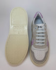 Sneaker Ho'op White Camoscio Menta Lilla