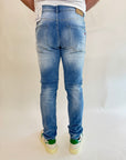 Jeans OverD Slim con graffi