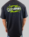T-shirt Philipp Plein Sport Swim logo sul retro colore nero o verde militare