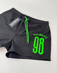 Boxer Mare Bikkembergs Nero e Verde Fluo