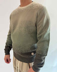 Pullover Gianni Lupo sfumato beige verde militare