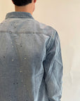 Camicia Gianni Lupo denim e camouflage