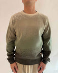Pullover Gianni Lupo sfumato beige verde militare