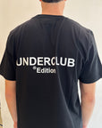 T-shirt Underclub verde salvia, nero o latte con logo sul retro