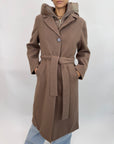 Cappotto Griffai Lungo Tabacco