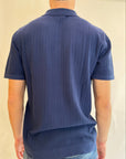 Polo Gianni Lupo in filo trama Blu o Bianco