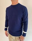 Pullover OverD con contrasti 2 colori