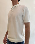 Polo Gianni Lupo in filo trama Blu o Bianco