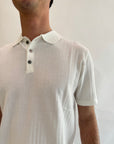 Polo Gianni Lupo in filo trama Blu o Bianco