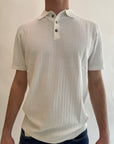 Polo Gianni Lupo in filo trama Blu o Bianco