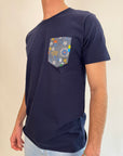 T-shirt Superculture Taschino blu taschino fantasia