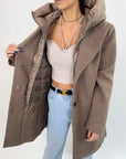 Cappotto Griffai Tabacco