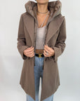 Cappotto Griffai Tabacco