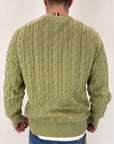 Pullover Tommy trecce verde salvia