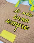 Borsa Le Pandorine 2 colori in paglia