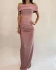 Abito Kostumn1 Lungo Glitter Rosa collo risvoltato