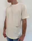 T-shirt Underclub verde salvia, nero o latte con logo sul retro