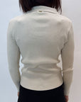 Pullover Griffai Collo a polo beige