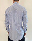 Camicia Zero Iron Plus Riga Blu