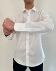 Camicia Zero Iron Plus Bianco Piquet