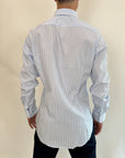 Camicia Zero Iron Plus Riga Azzurro
