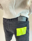 Bermuda Gianni Lupo Denim colore nero con rotture graffi