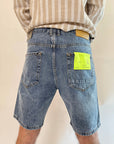 Bermuda Gianni Lupo Denim con rotture graffi
