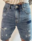 Bermuda Gianni Lupo Denim con rotture graffi