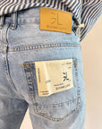 Bermuda Gianni Lupo Denim Chiaro con rotture