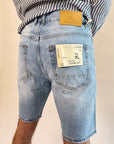 Bermuda Gianni Lupo Denim Chiaro con rotture