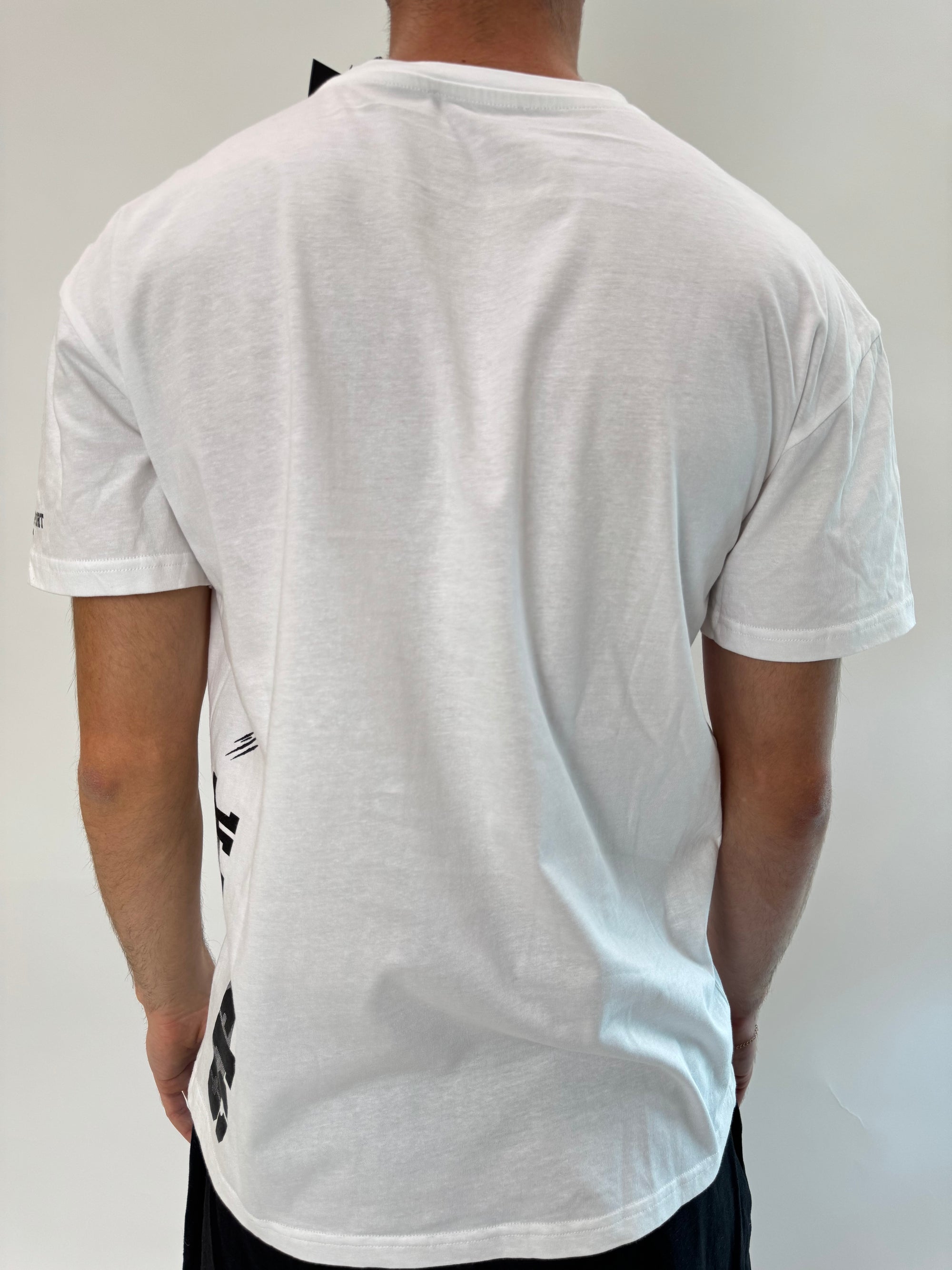 T-shirt Philipp Plein Sport Swim bianco nero .