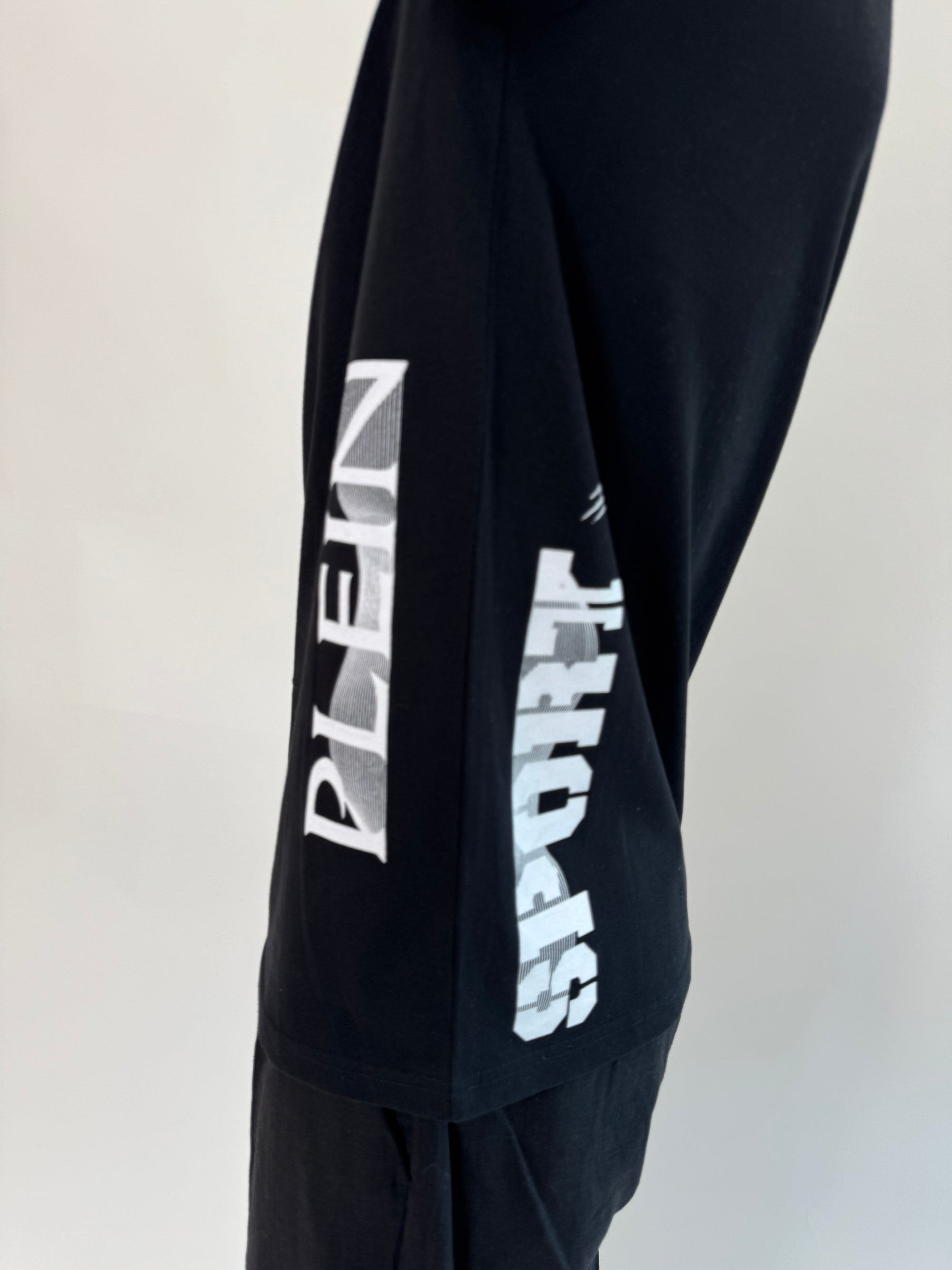 T-shirt Philipp Plein Sport Swim nero bianco .